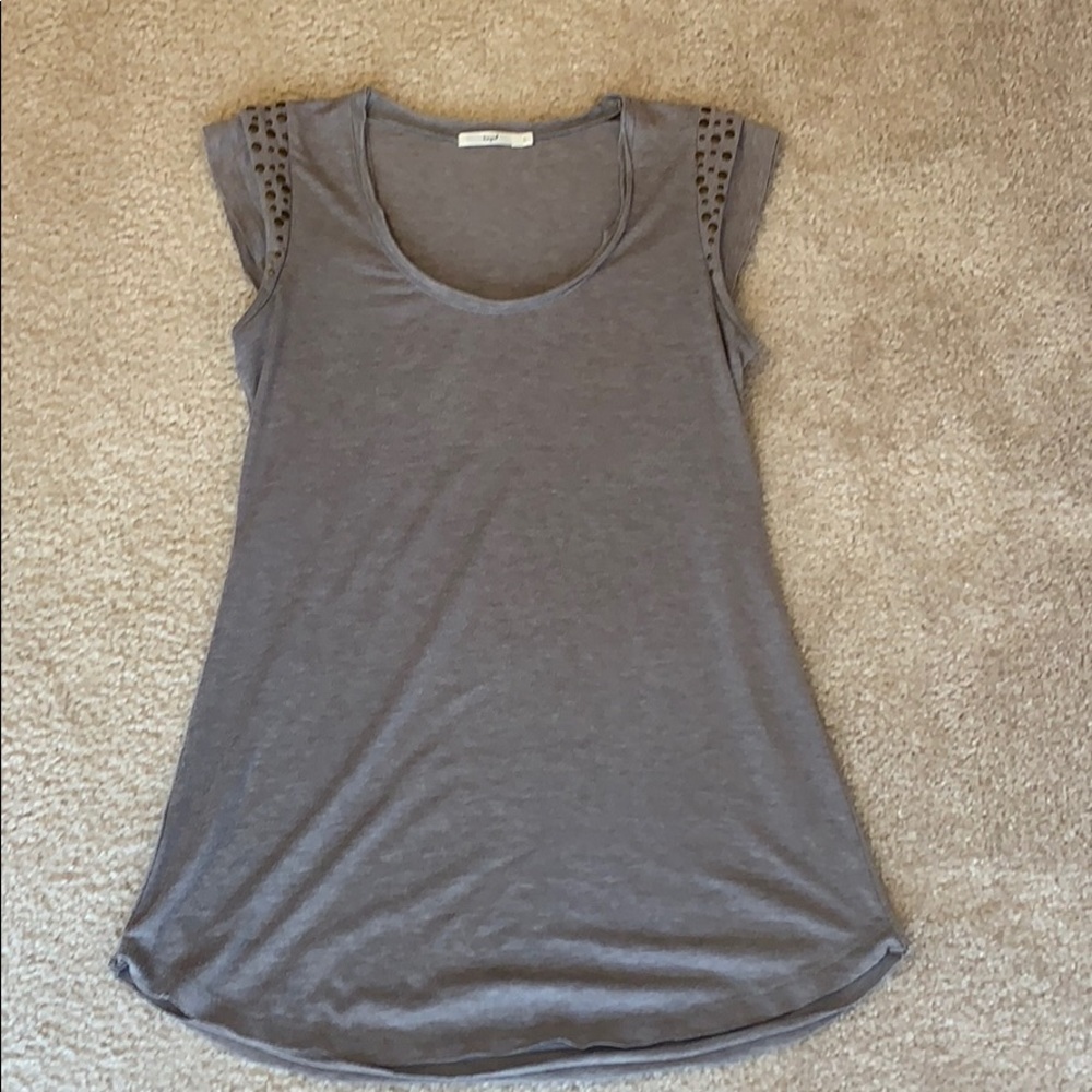 Tan short dress/long shirt from boutique, large